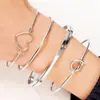 Pulsera y brazalete de lujo ligero de alta gama transfronterizos, accesorios de mano abiertos de moda para mezclar y combinar, accesorios apilables, pulseras y joyas de mano para mujer