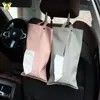 Bolsas de Pañuelos Colgantes Japonesas y Coreanas en Stock Portapañuelos Creativo para Escritorio Bolsa de Almacenamiento de Pañuelos Colgantes Caja de Pañuelos de Cuero