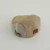 Chapéu de Sol Meio Tela Infantil de Verão com Letra de Desenho m Boina para Exterior Moda Tira Reversível Chapéu para Bebê Virado para Frente Atacado