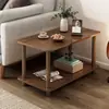 Mesita de Noche Mini Ultraestrecha para Apartamentos Pequeños, Mesita de Noche Sencilla, Mesa Lateral para Sofá de Sala de Estar, Mesa de Café Pequeña para Apartamentos de Alquiler