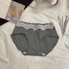 Estilo Ballet Puro Deseo Algodón Puro Bragas Triángulo para Mujer 10A Antibacterianas Entrepierna Extendida Clase A Cintura Media 2026 Nuevas Bragas de Encaje
