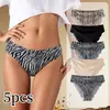 Tanga sexy para mujer estilo europeo y americano, estampado de leopardo, sin costuras, seda de hielo, deportivo, una pieza, cómodo, tanga triangular sin costuras