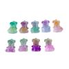 Venta al por mayor de accesorios de joyería DIY nueva resina acrílica lindo translúcido esmerilado oso bicolor pequeño colgante
