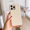 Capa para Celular Macaron Cor Doce Adequada para Apple 16 iPhone 17 Cor Sólida Capa de Arroz Glutinoso 14 Imitação Capa de Silicone Líquido