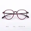 Montura de gafas moderna marco tr90 marco retro marco de titanio ultraligero apto para hombres y mujeres, se puede equipar con lentes recetados, fabricante 6852