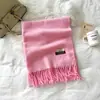 Bufanda de Color Sólido para Mujer Invierno Nuevo Bufanda de Imitación Cachemir Europea y Americana Bufanda Cálida Multicolor Transfronteriza Chal Largo Venta al por Mayor