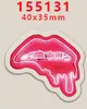 Nuevos Accesorios Acrílicos con Fondo Transparente Accesorios para Joyería DIY de Resina Parche Pasador de Pelo Pasador A147464
