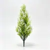 Ramas artificiales de pino y ciprés transfronterizas TEMU Amazon para plantación en suelo, plantas verdes en maceta, decoración de árbol de Navidad, paisaje de césped y jardín