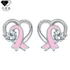 Pendientes de Plata de Ley S925 con Cierre de Aguja en Forma de Corazón y Lazo de Resina para Mujer, Pendientes Versátiles de Lujo Ligero y Nicho de Gama Alta