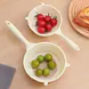 D0236 Herramienta para Lavar Arroz de Cocina Colador de Plástico para el Hogar Multifuncional Engrosado Cuchara para Arroz sin Lavado de Manos Cesta Escurridora
