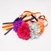 Halloween flor artificial headband tecido rosa margarida cabeça do partido fivela morto festival carnaval mascarada cocar