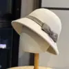 Sombrero retro estilo francés para mujer, nueva colección otoño/invierno, color liso, cálido, elegante, adecuado para ocasiones formales, sombrero de pescador, sombrero tipo cubo, casual, simple y moderno
