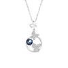 Colar Borboleta Prata de Lei 925 Feminino Design de Nicho Luxo Leve Zircônia Corrente para Clavícula Estilo ins Pingente Glazite