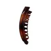 Clípe Grande de Torção Fosco para Rabo de Cavalo Alto Clípe Banana Mágico Firme com Dentes Clípe Tubarão Simples Fashionável para Parte de Trás da Cabeça
