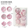 Esferas Navideñas Transfronterizas, Bolas Decorativas para Árbol de Navidad, Bolas Colgantes para Ambiente Festivo, Accesorios, Bolas de Plástico, Pintadas al por Mayor