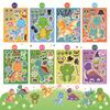 Pegatinas Cambia Caras Tema Dinosaurios Transfronterizas Regalo para Niños Fiesta DIY Hacer Pegatinas Pegatinas de Dibujos Animados Pegatinas de Expresiones