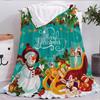 Cobertor de comércio exterior com tema de Natal, cobertor de flanela com envelope impresso, cobertor infantil, intervalo para almoço, ar condicionado, cobertor de bebê