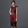 Gatsby Clothing Tallas S-4XL Vestido Retro Europeo y Americano con Lentejuelas Vestido de Fiesta de Baile de los Años 1920 Vestido de Banquete Aliexpress Fiesta