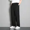 Dropshipping de Roupas Masculinas Xintang 2026 Calças de Seda Gelada Masculinas Verão Finas Largas Retas Caimento Calças Masculinas Casuais Longas