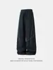 Calça Casual Funcional para Esportes ao Ar Livre para Homens, Estilo Primavera, Color-Blocking, Costura Cruzada, Punhos Ajustáveis, Calça Reta Solta