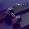 Halteres para Equipamento de Fitness Caseiro Masculino, Pequenos Halteres Sexagonais Femininos, Par de Sub-Halteres Esportivos Infantis para Perda de Peso de Estudantes