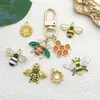1 Pieza de Accesorio de Joyería de Abeja con Goteo de Aceite Estilo Coreano, Accesorio para el Cabello Hecho a Mano DIY, Pulsera, Material para Collar, Accesorio de Aleación