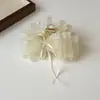 Pinza para el Cabello de Tiburón con Lazo de Malla, Pasador para la Parte Posterior de la Cabeza, Exquisito Accesorio para el Cabello con Pinza de Resorte de Encaje, Pinza de Garra, Pinza Banana