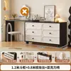 Penteadeira e Cômoda Estilo Francês Vintage para Apartamentos Pequenos, Mesa de Canto de Cama com Armário Integrado, Novo Modelo 2025