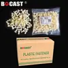 Tornillos cilíndricos ranurados de nylon M2-M12, pernos de cabeza plana, tornillos de plástico, tornillos de aislamiento