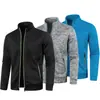 Otoño e Invierno Ropa de Punto para Hombre con Cremallera Larga Mangas Terciopelo Delgado Tops de Moda Chaquetas de Punto Tallas Grandes Conjunto de Tres Piezas para Hombre