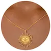 Colar Transfronteiriço Novo de Aço Inoxidável Estrela do Mar Caranguejo Zircônia Moda Feminina Versátil Estrela de Seis Pontas Cauda de Estrela do Mar Corrente para Clavícula