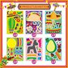 Adesivo de Carnaval Mexicano Adesivo de Tortilla Mexicana Misture e Combine Adesivo de Cacto