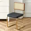 Silla de ratán silla nórdica de madera maciza para el hogar silla de comedor de diseño silla de segunda mano silla网红 cafetería hotel ocio silla ins