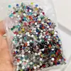 Pedrarias para Nail Art Materiais DIY Pedras Strass Brilhantes da Moda com Fundo Plano Strass SS4 Colorido Pequenas Pedras Strass Redondas Adesivos Acessórios para Nail Art Pedras Strass para Unhas