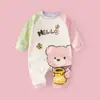 Mono de bebé primavera y otoño ropa de algodón puro para recién nacidos niños y niñas mameluco de bebé ropa exterior de dibujos animados moda