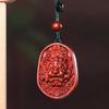 Sândalo Leão Mordendo Espada Pixiu Fortuna Pingente Chaveiro Ornamento Acessório Pendurar Amuleto