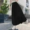 Vestido Tutú de Capullo de Flor Azul para Mujer Verano Delgado 2025 Nuevo Estilo Coreano Cintura Alta Adelgazante Seda de Hielo Linterna Falda de Longitud Media