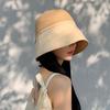 Chica Calva ~ Sombrero de Pescador de Ala Ancha para Mujer, Cubre Rostro de Verano, Protección Solar, Sombrero de Paja de Pescador para Viaje, Protección UV