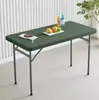 Mesa retangular plástica longa dobrável para barracas de rua, mesa de jantar comercial conveniente e simples, mesa de escritório personalizável