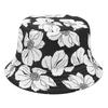 Nuevo Sombrero de Pescador con Flores de Estilo Étnico Tendencia para Mujer Protección Solar y Sombrilla Sombrero de Cubeta de Doble Cara Venta Caliente de Comercio Electrónico Transfronterizo