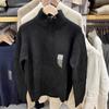 Dia Único Dia Único Masculino Feminino Meia Zíper Tricô Suave Suéter Pulôver Manga Longa 24 Outono Inverno 469473