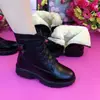 Botas Martin de Piel Gruesa Cálidas para Mujer 2026 Estilo Nuevo de Invierno Suela Suave Superficie Suave Antideslizantes Botines Gruesos con Forro de Terciopelo Fondo Plano Zapatos de Algodón