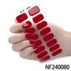 Pegatinas para Uñas de Color Sólido en Gel de 16 Piezas Pegatinas para Uñas Semi-Curadas de Fototerapia Uñas de Gel En Stock Pegatinas para Uñas de Gel Semi-Horneadas