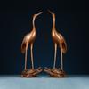 Grifo de Cobre Tongxinxiang Adorno de Tortuga y Grulla para Decoración de Piso para Hogar y Oficina, Artesanía para Decoración de Vestíbulo