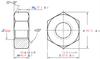 Suministros del Fabricante Tuercas Hexagonales de Acero Inoxidable 304 Din934 Tapas de Tornillo M1.6-M64 Rosca Antiaflojante