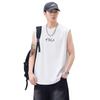 Colete Masculino Anyang 2026 Verão Sem Mangas Camiseta Estampa de Letras Tendência Fitness Esportes Regata Atacado