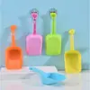 Colher dosadora para ração de cachorro, nova colher de plástico durável para filhotes, pá para areia de gato, pá para recolher dejetos de animais para alimentação