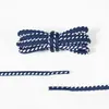 Cordones Kurokin de Poliéster Semircirculares Bicolor con Dientes Nb de 0.6 cm Adecuados para Zapatos Deportivos, Zapatos de Papá, Zapatos Casuales y Cordones
