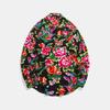 Camisa de moda con cuello mao para hombre 2024 estilo étnico noreste camisa de flores de peonía grande chaqueta casual camisa holgada para llevar debajo