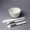 Porcelana Blanca Tazón Pequeño Tazón para Aceite Esencial Tazón para Mascarilla Compresa Húmeda Spa Cuidado de la Piel Salón de Belleza Producto Mezcla Platsito